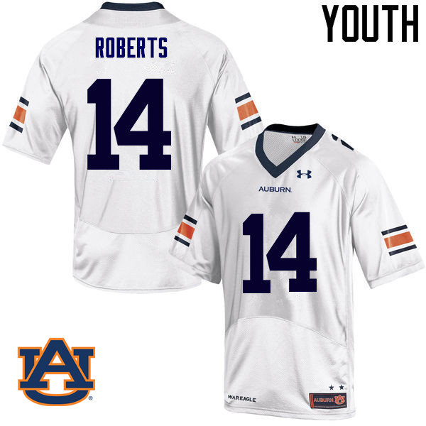 Youth Auburn Tigers #14 Stephen Roberts College Football Jerseys Sale-White